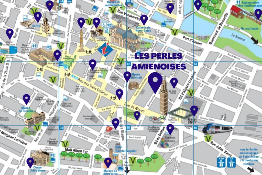 Les Perles Amienoises ☆ White Pearl ☆ Hyper Centre ☆ Apartment Амиен Екстериор снимка